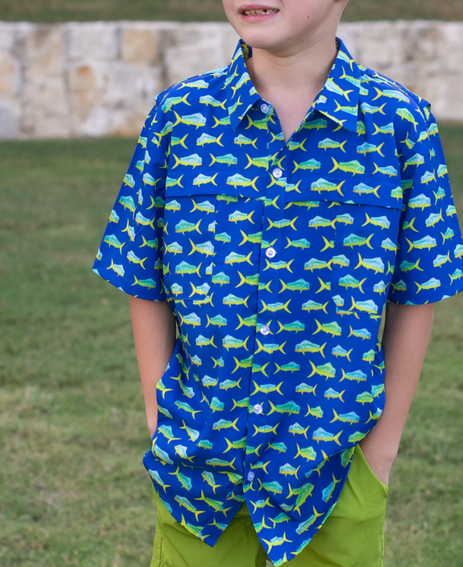 Short Sleeve Shirt, Mahi Mahi - Magpies Paducah