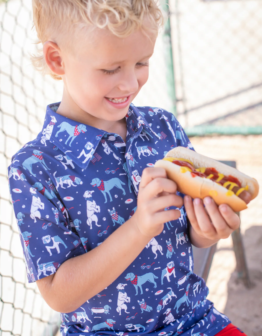Short Sleeve Shirt, Yankee Doodle Dogs - Magpies Paducah