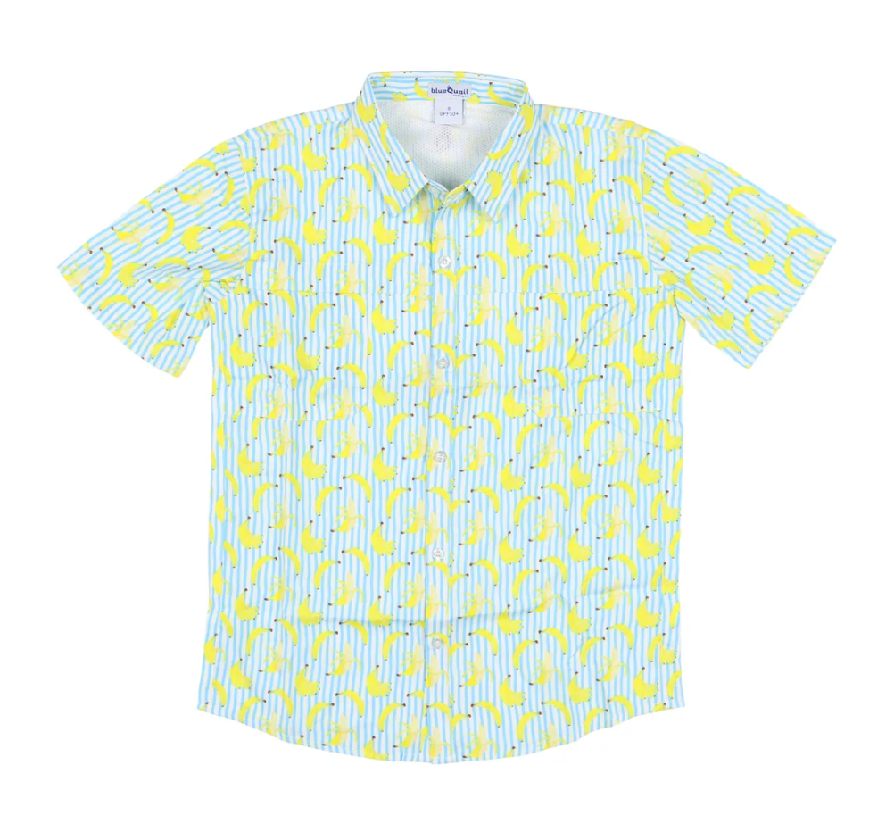 Short Sleeve Shirt, Bananas - Magpies Paducah