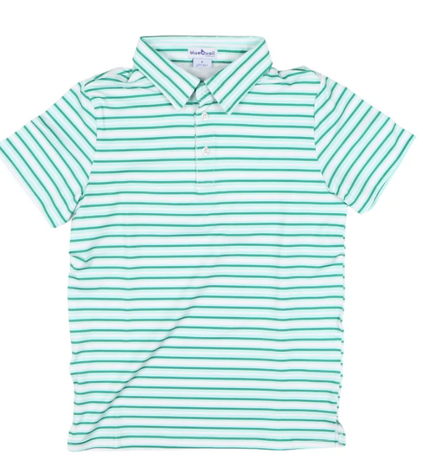 Polo Shirt, Emerald Stripe - Magpies Paducah