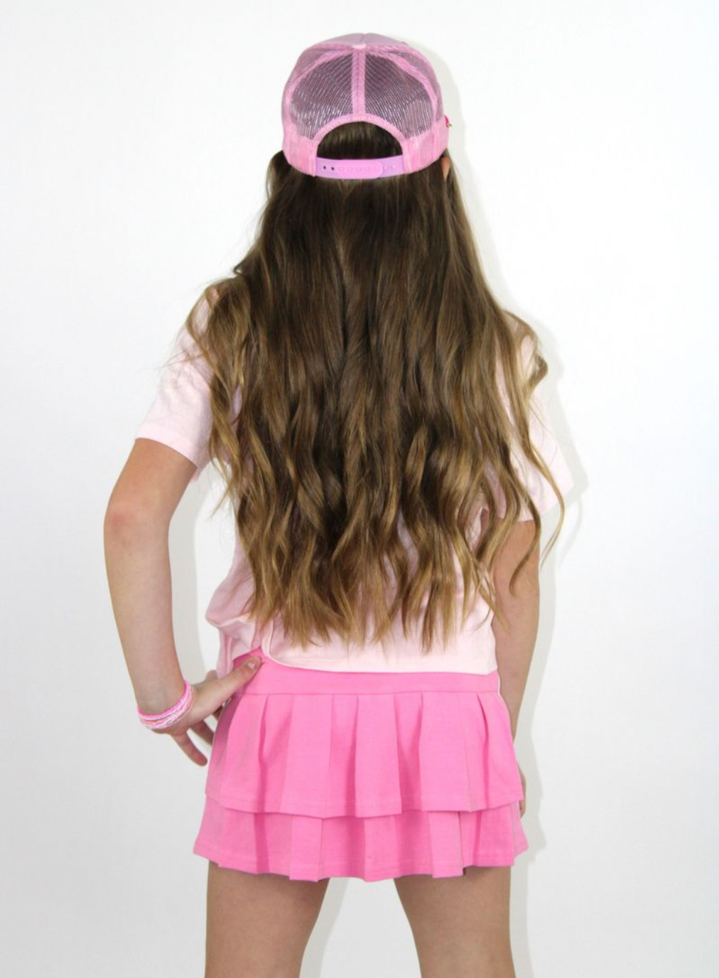 Pleated Tennis Skort, Pink - Magpies Paducah