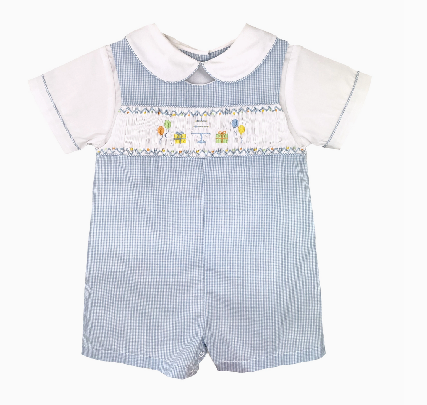 Collared Romper Set, Birthday - Magpies Paducah