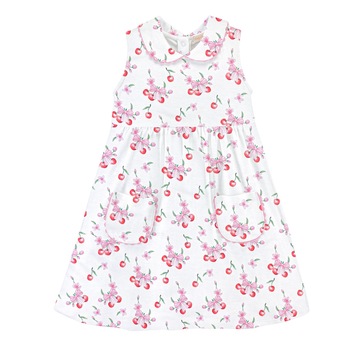 Collared Pocket Dress, Cherry Pop - Magpies Paducah