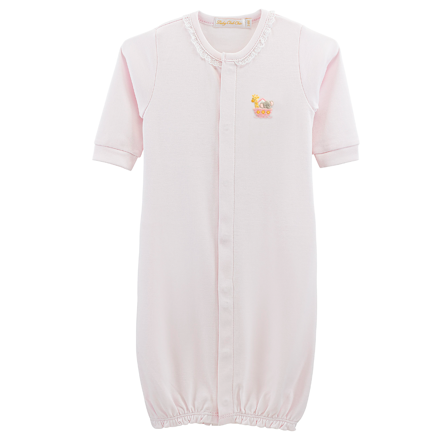 Pink Lace Embroidered Converter, Noah's Ark - Magpies Paducah