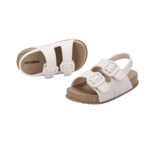 Cozy Sandal, Brown/White - Magpies Paducah