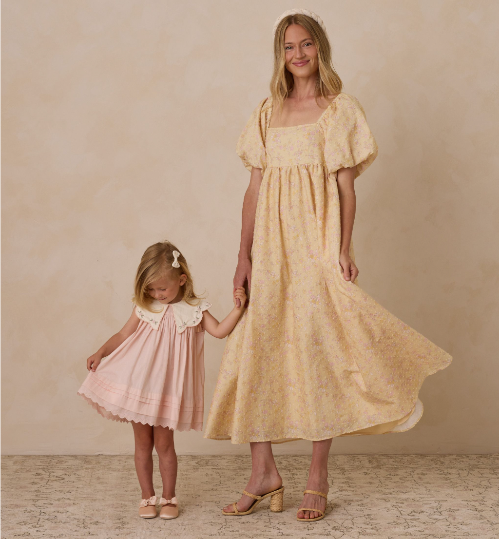 Women's Oceane Dress, Lemon Floral - Magpies Paducah