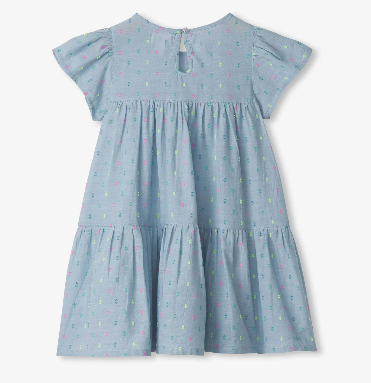 Puff Dress, Bright Spot Chambray - Magpies Paducah