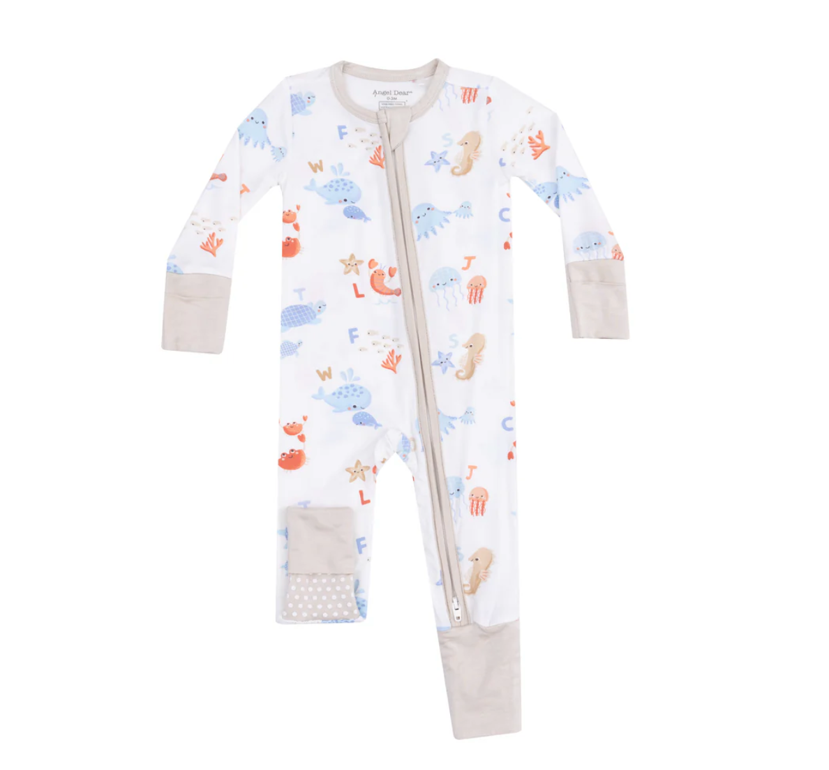 Zipper Romper, Coastal ABCs - Magpies Paducah