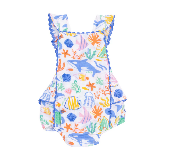RicRac Sunsuit, Colorful Reef - Magpies Paducah