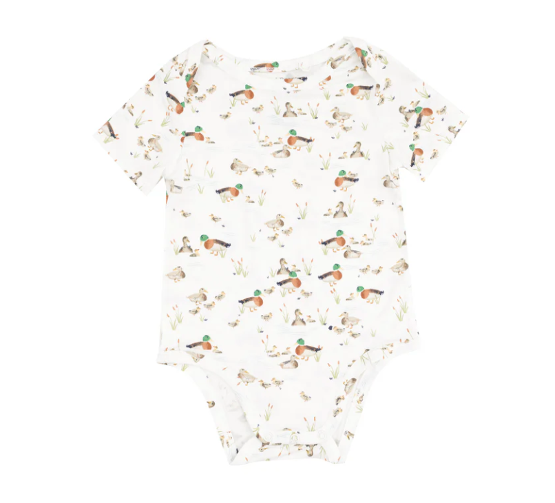 Short Sleeve Bodysuit, Duckling Families - Magpies Paducah
