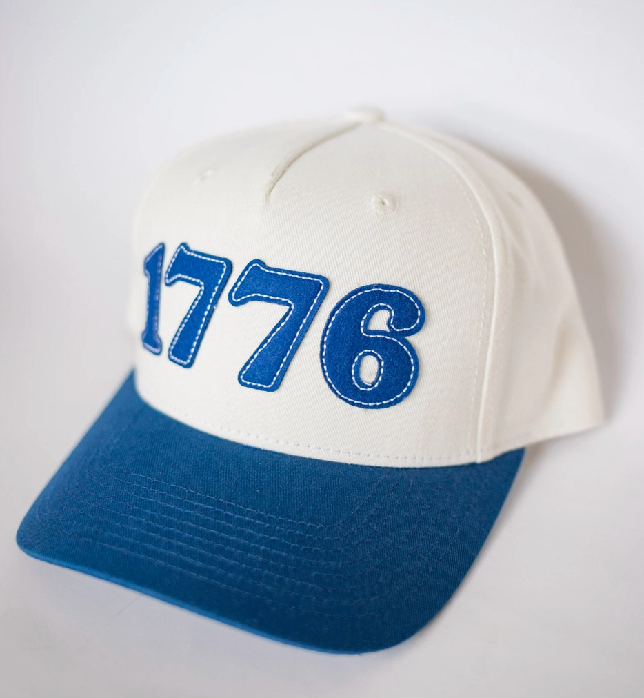 Felt Applique Twill Trucker, 1776 - Magpies Paducah