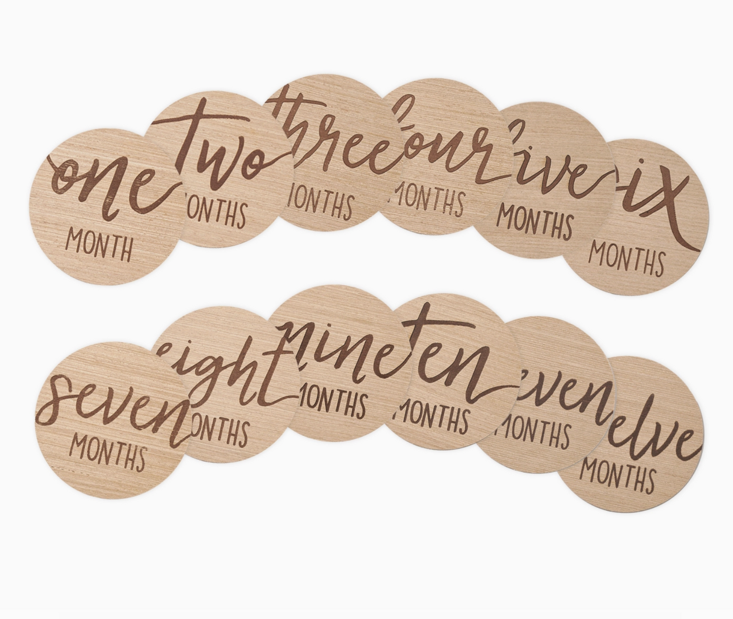 Wooden Milestone Photo Markers