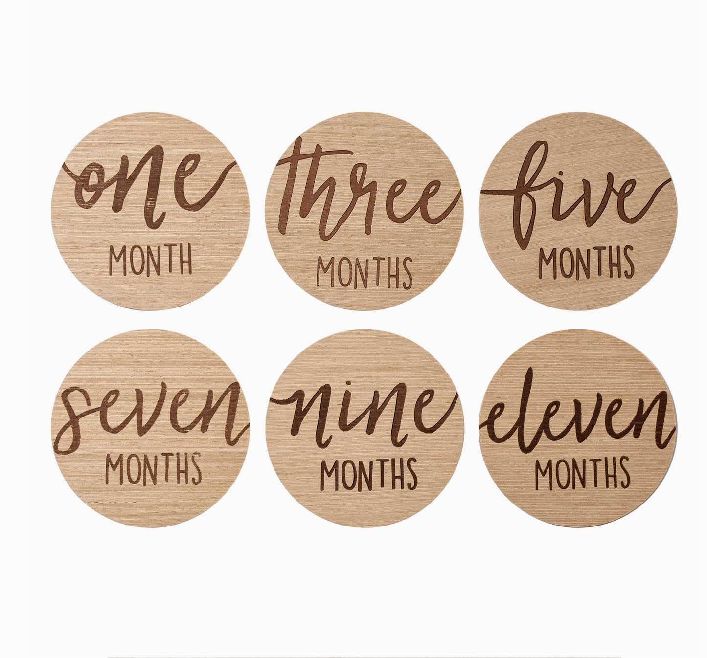 Wooden Milestone Photo Markers