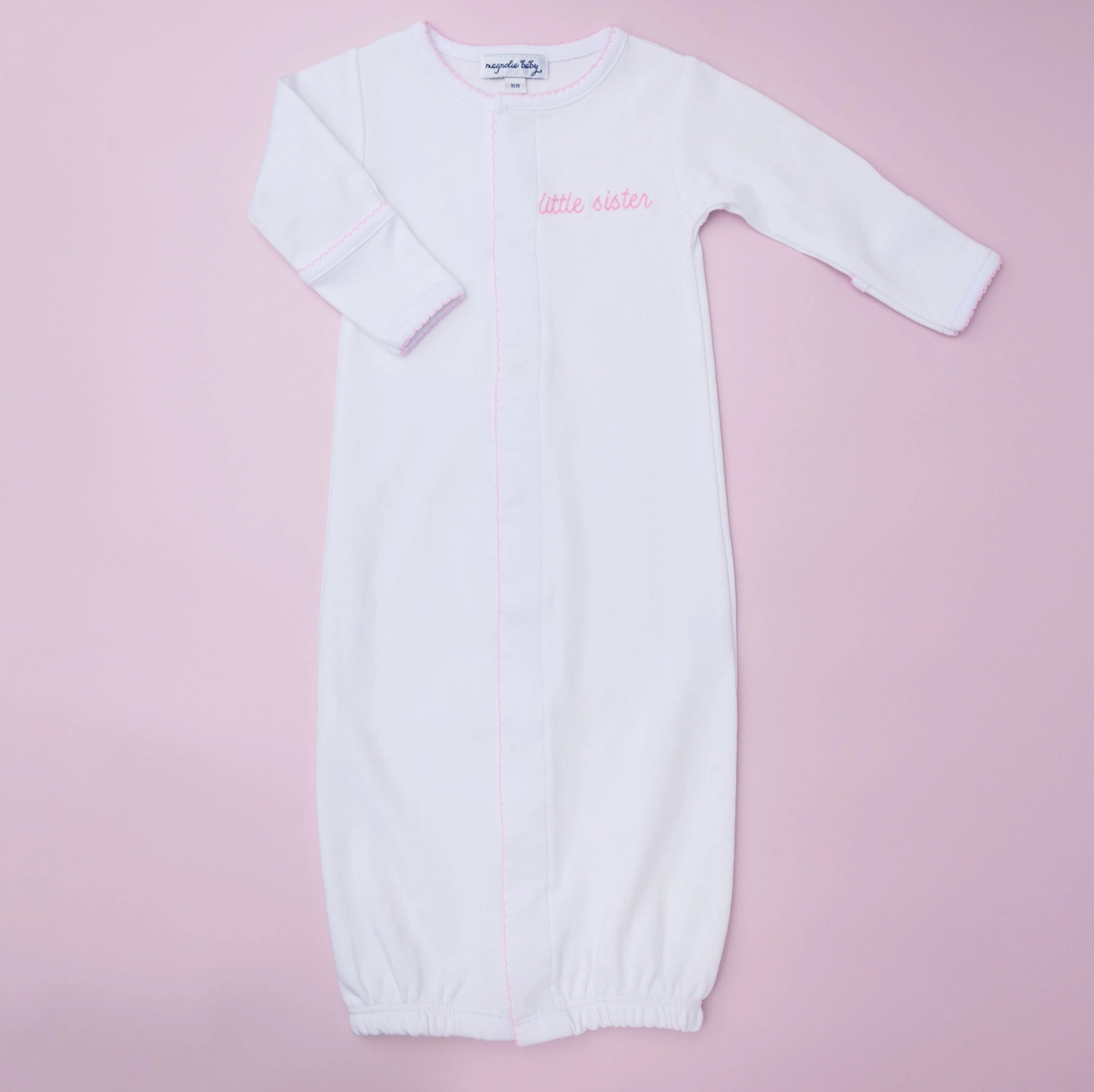 Little Sister Embroidered Converter Gown - Magpies Paducah