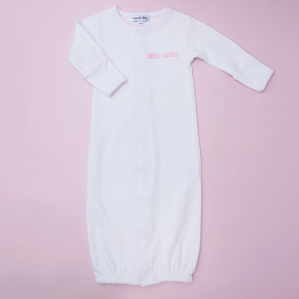 Little Sister Embroidered Converter Gown - Magpies Paducah