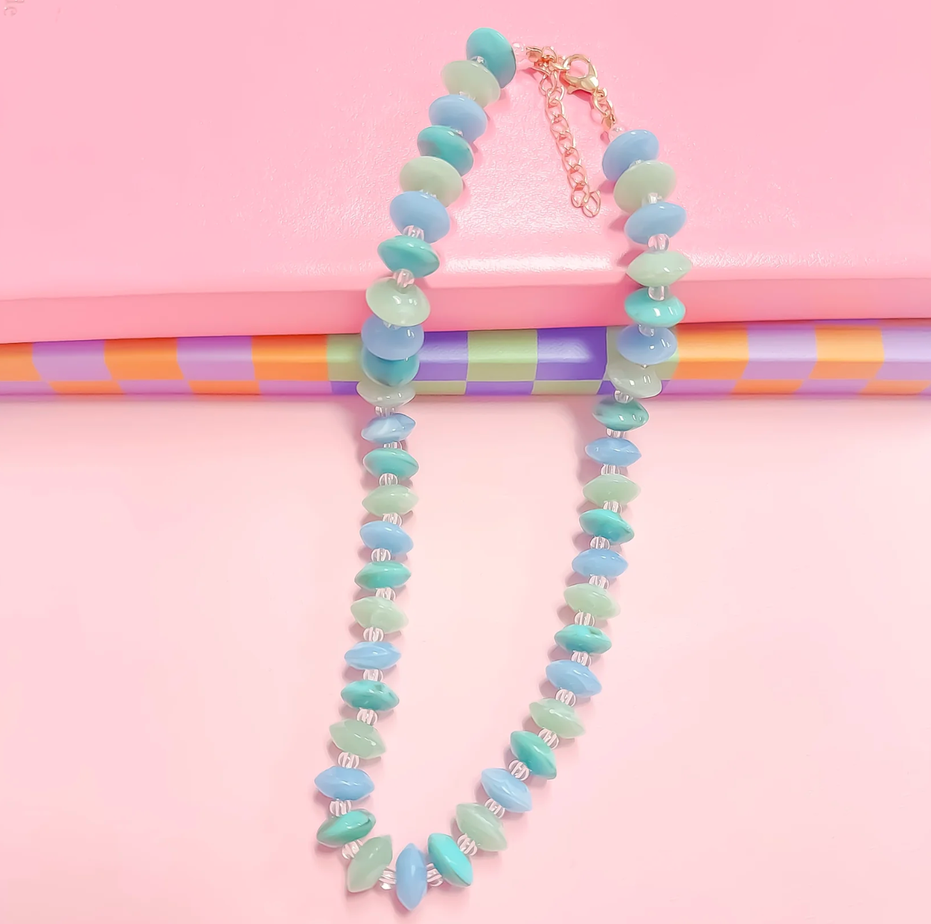 Minty Splash Necklace - Magpies Paducah