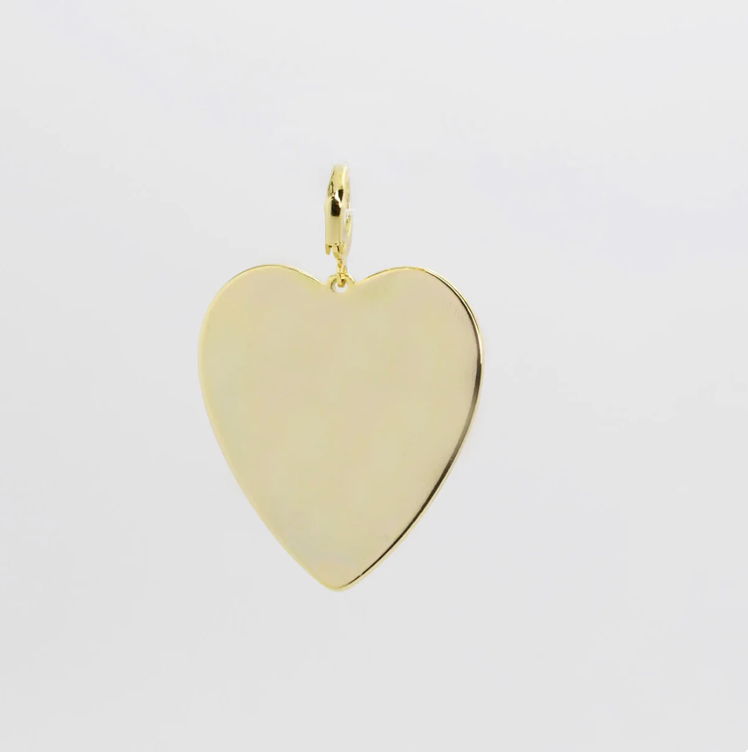 Big Gold Heart Charm - Magpies Paducah