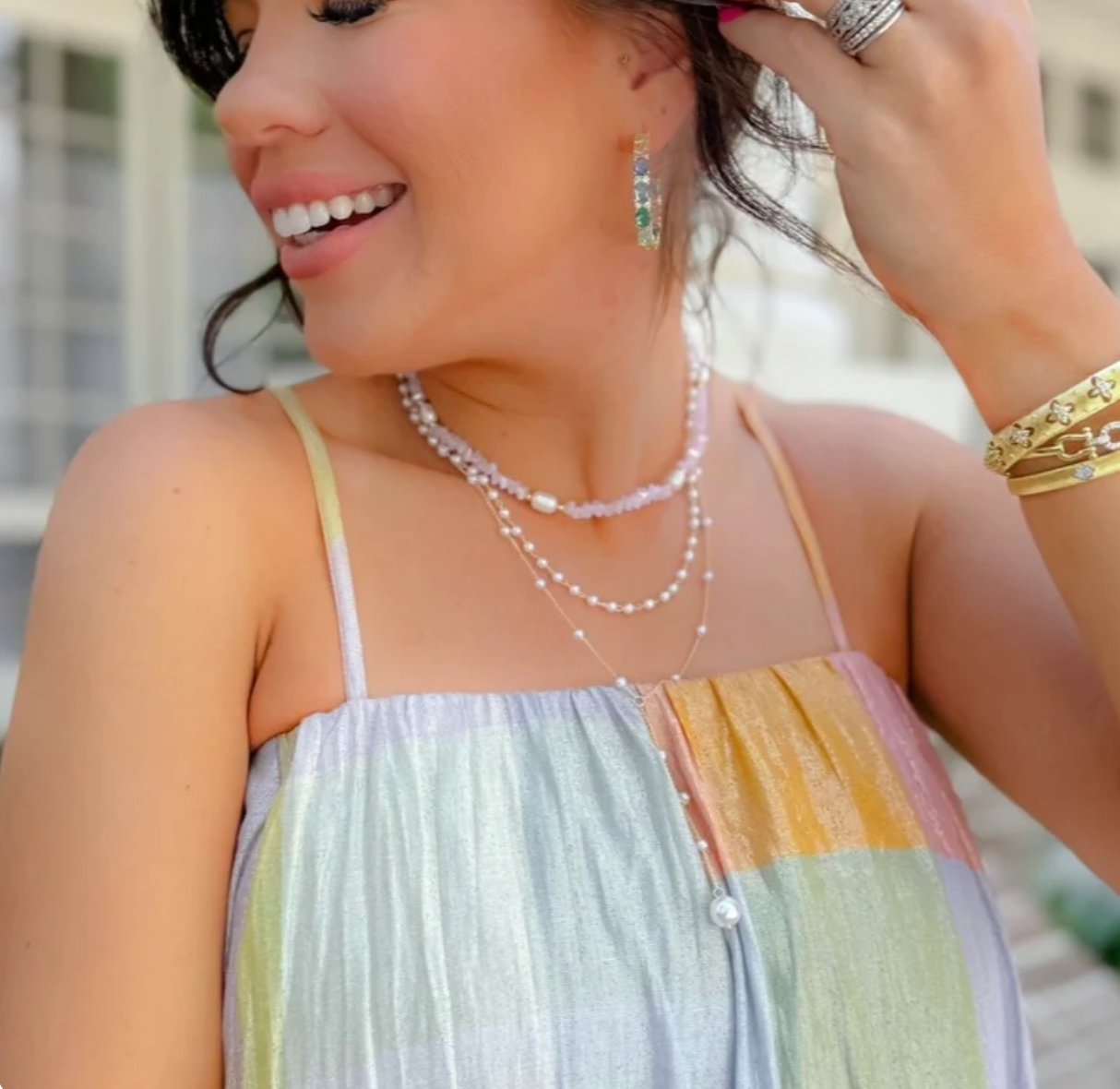 Little Luxuries Gold Pearl Necklace - Magpies Paducah