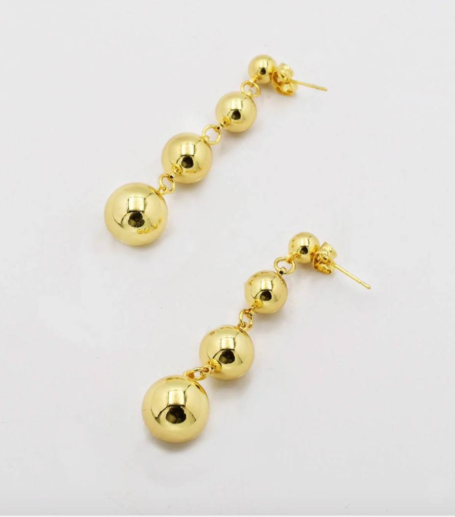 Lucy Gold Drop Earrings - Magpies Paducah