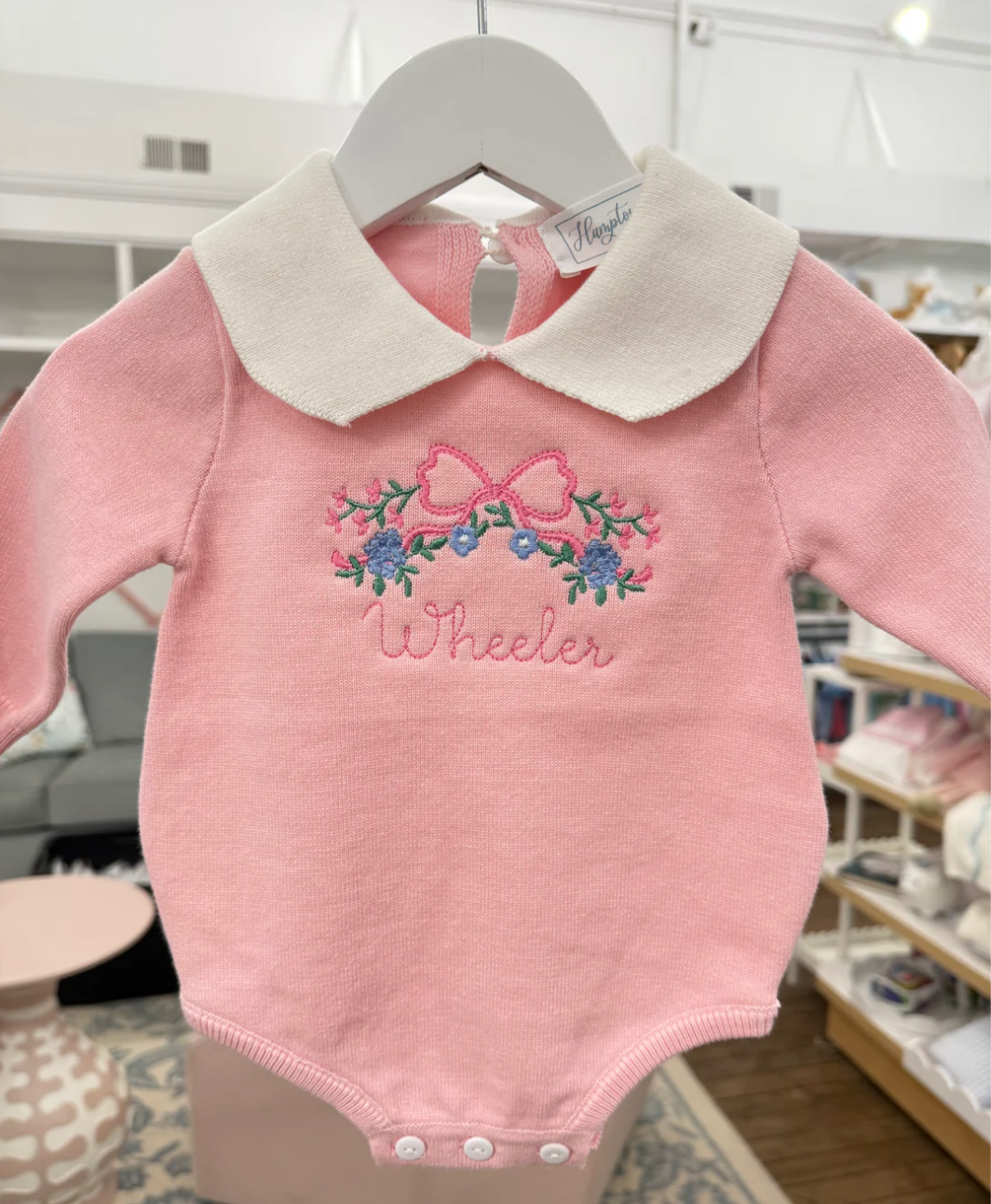 Knit Collared Bubble, Light Pink - Magpies Paducah