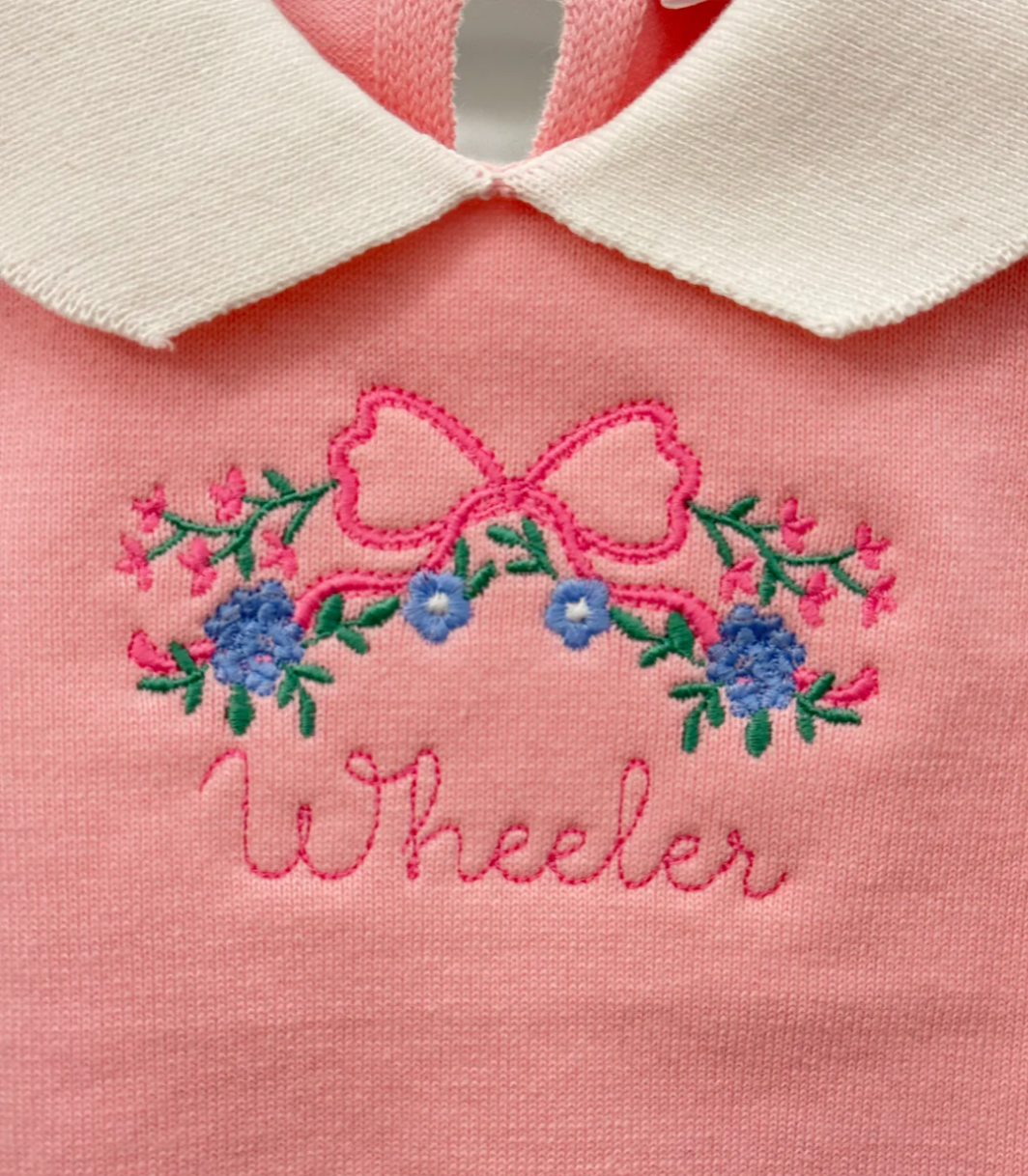 Knit Collared Bubble, Light Pink - Magpies Paducah