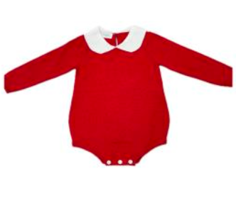 Knit Collared Bubble, Red - Magpies Paducah
