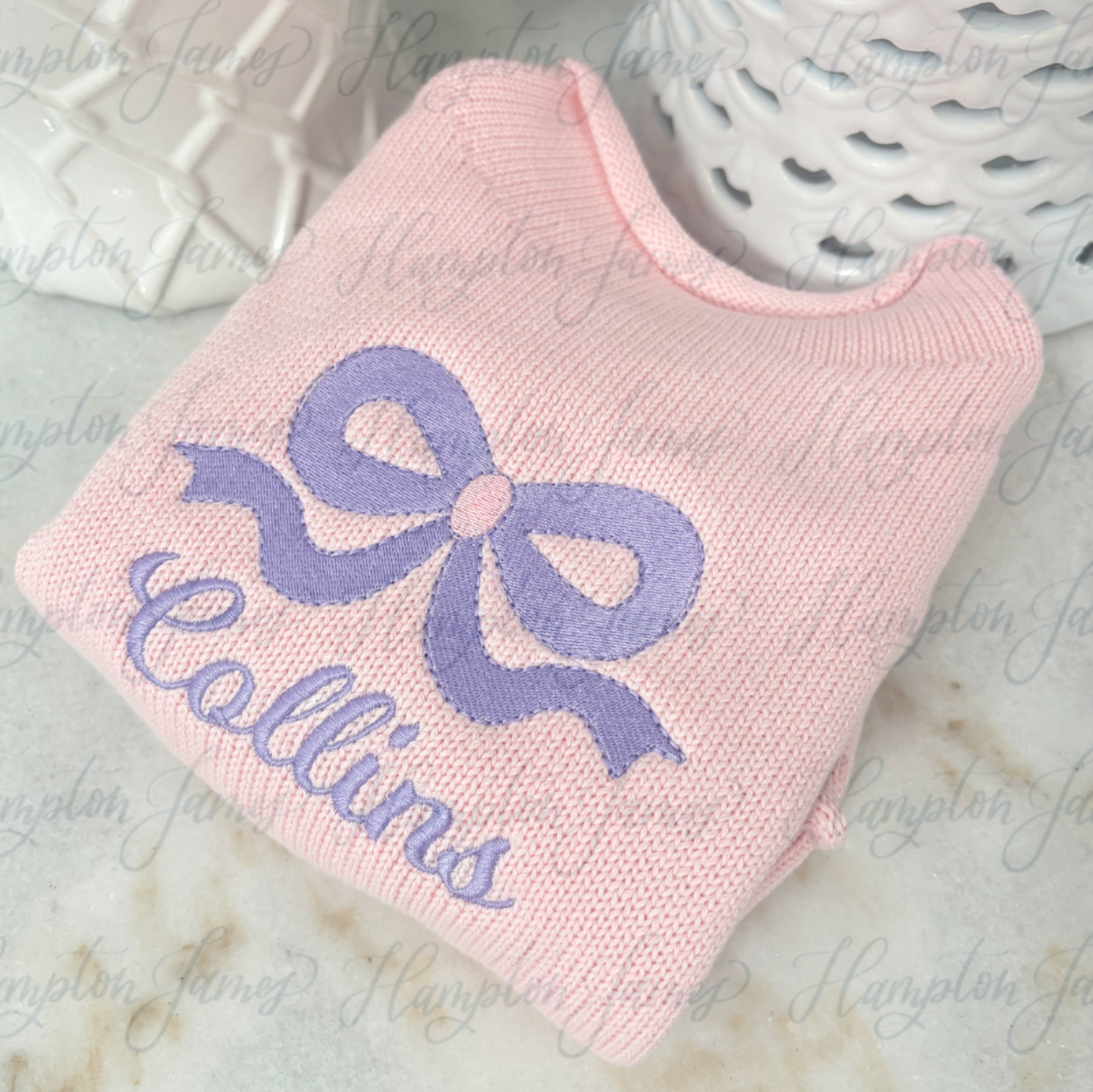 Cotton Knit Rollneck Sweater, Light Pink - Magpies Paducah