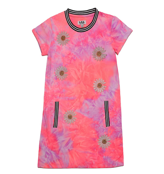 Pink Daisy Dress - Magpies Paducah