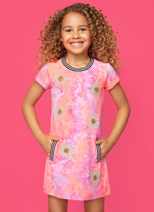 Pink Daisy Dress - Magpies Paducah