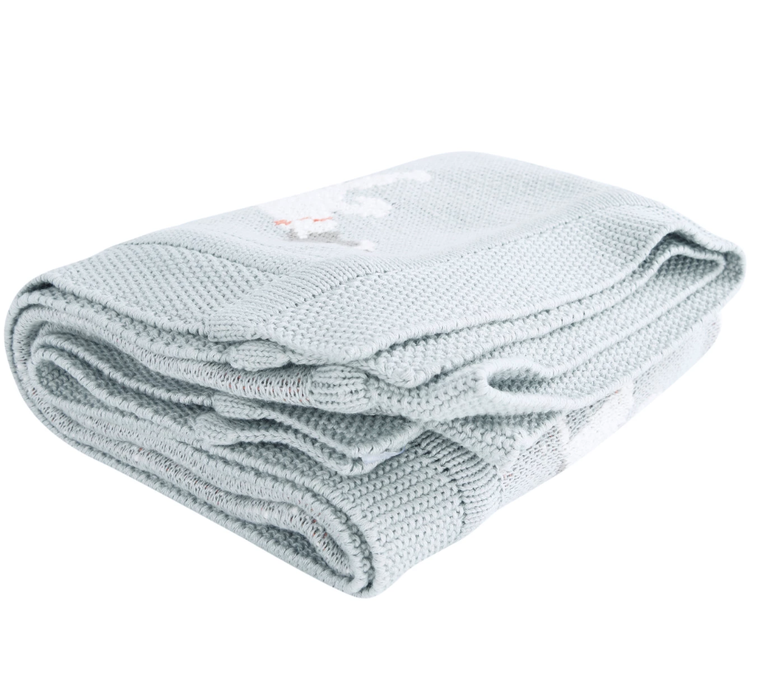 Cotton Knit Baby Blanket, Pointer - Magpies Paducah