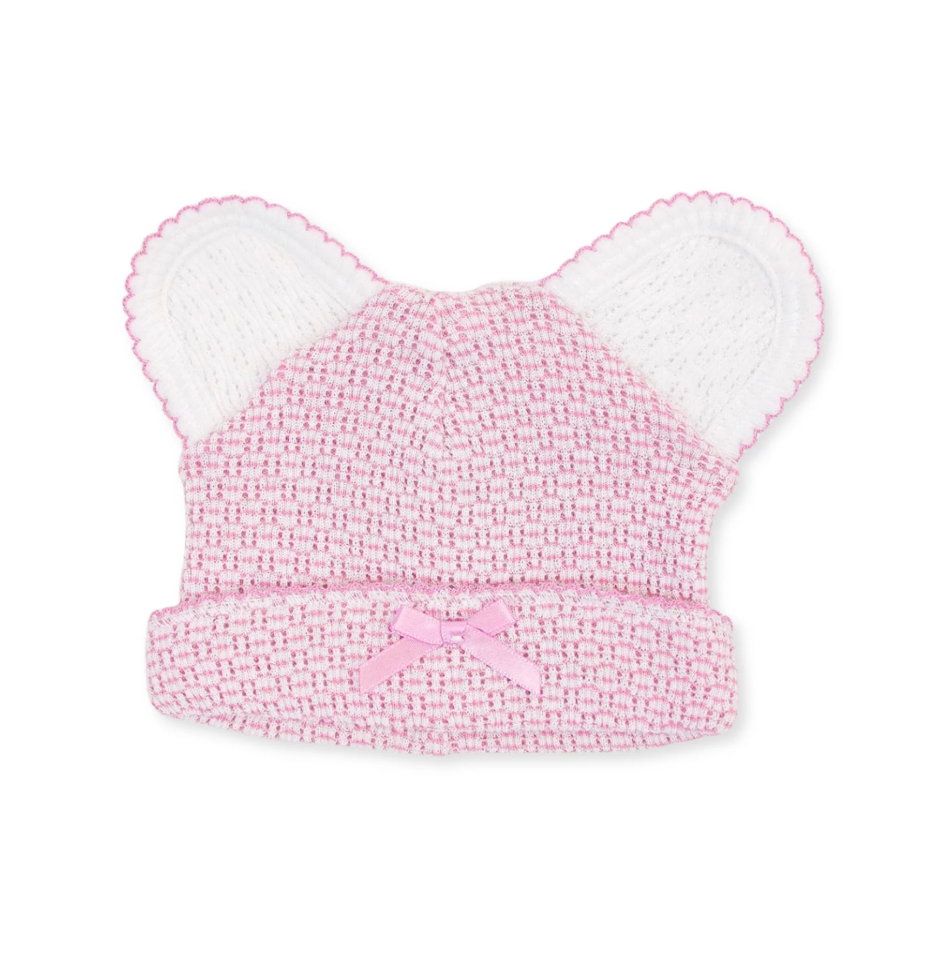 Bear Cap, Pink/White Ears - Magpies Paducah