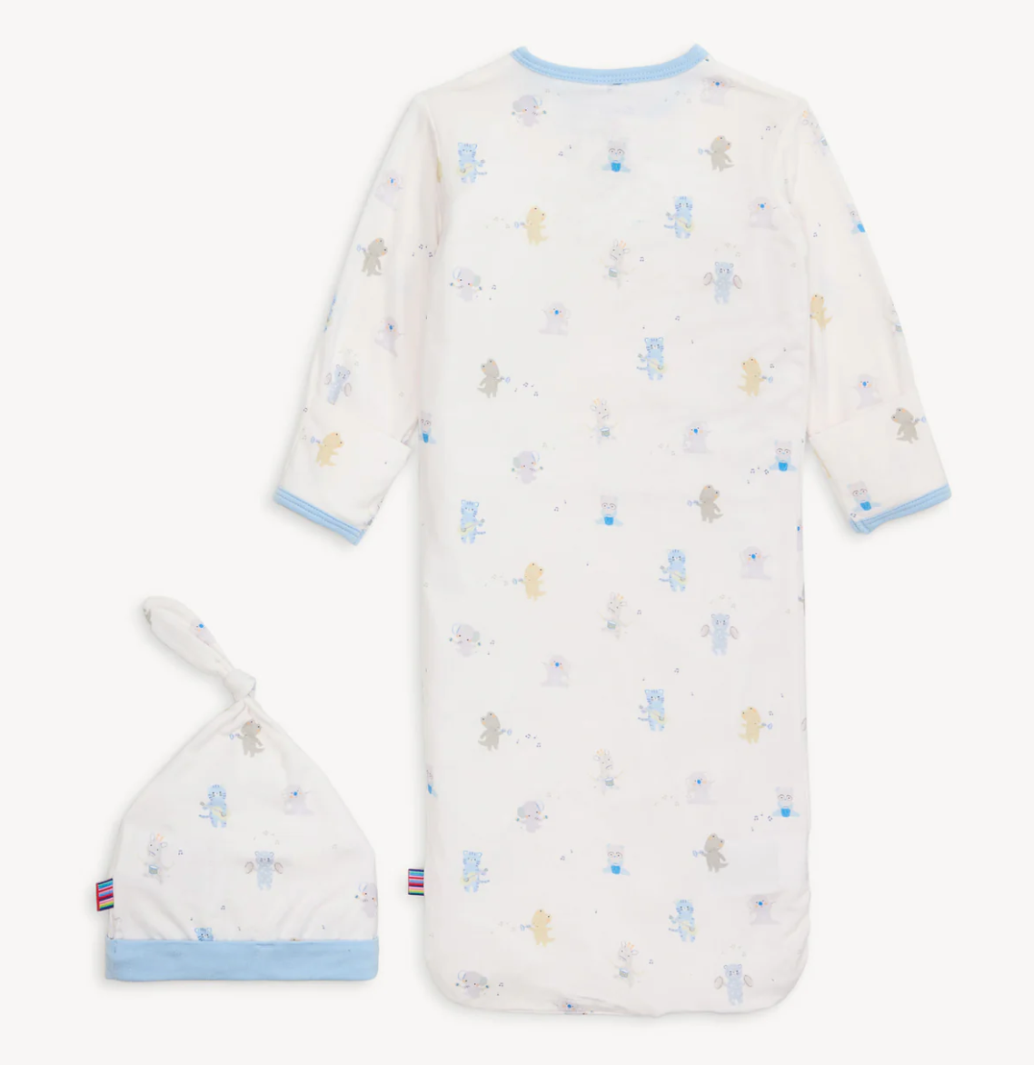 Modal Gown + Hat Set, Blue Baby Beats - Magpies Paducah