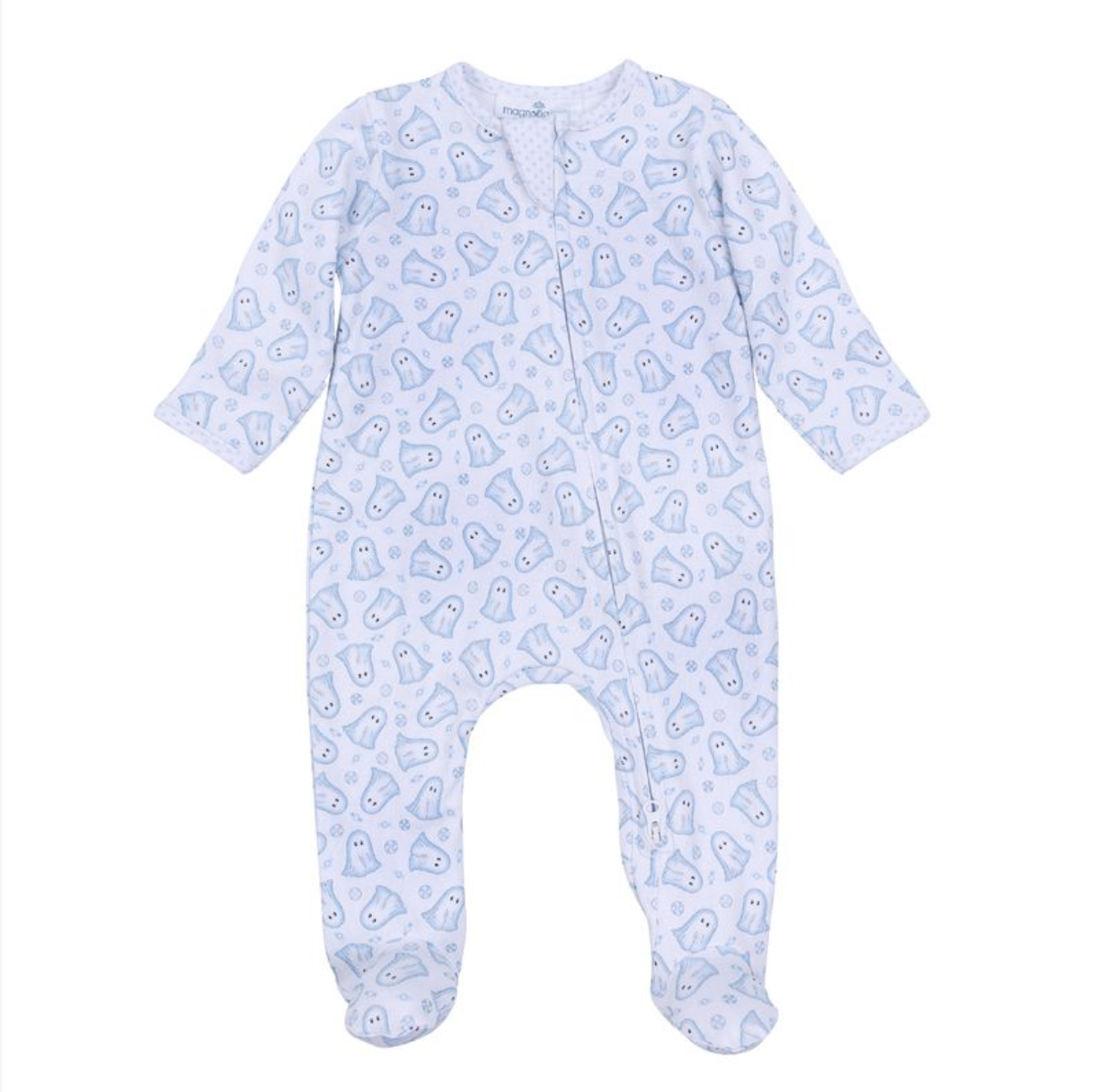 Zippered Print Footie, Blue My Little Boo - Magpies Paducah