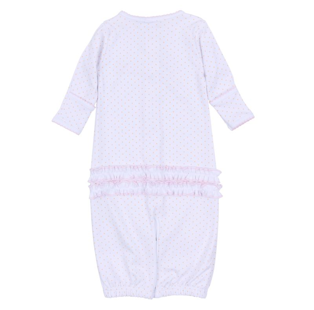 Embroidered Ruffle Converter, Pink Pumpkin Patch Fun - Magpies Paducah