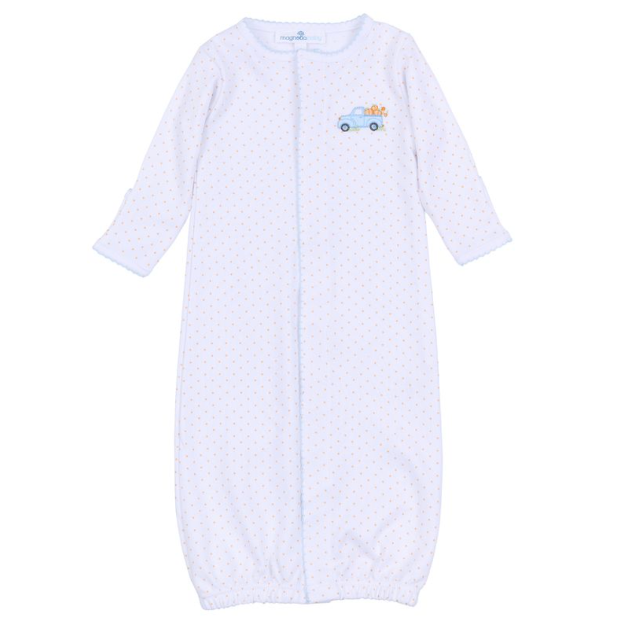 Embroidered Converter, Blue Pumpkin Patch Fun - Magpies Paducah