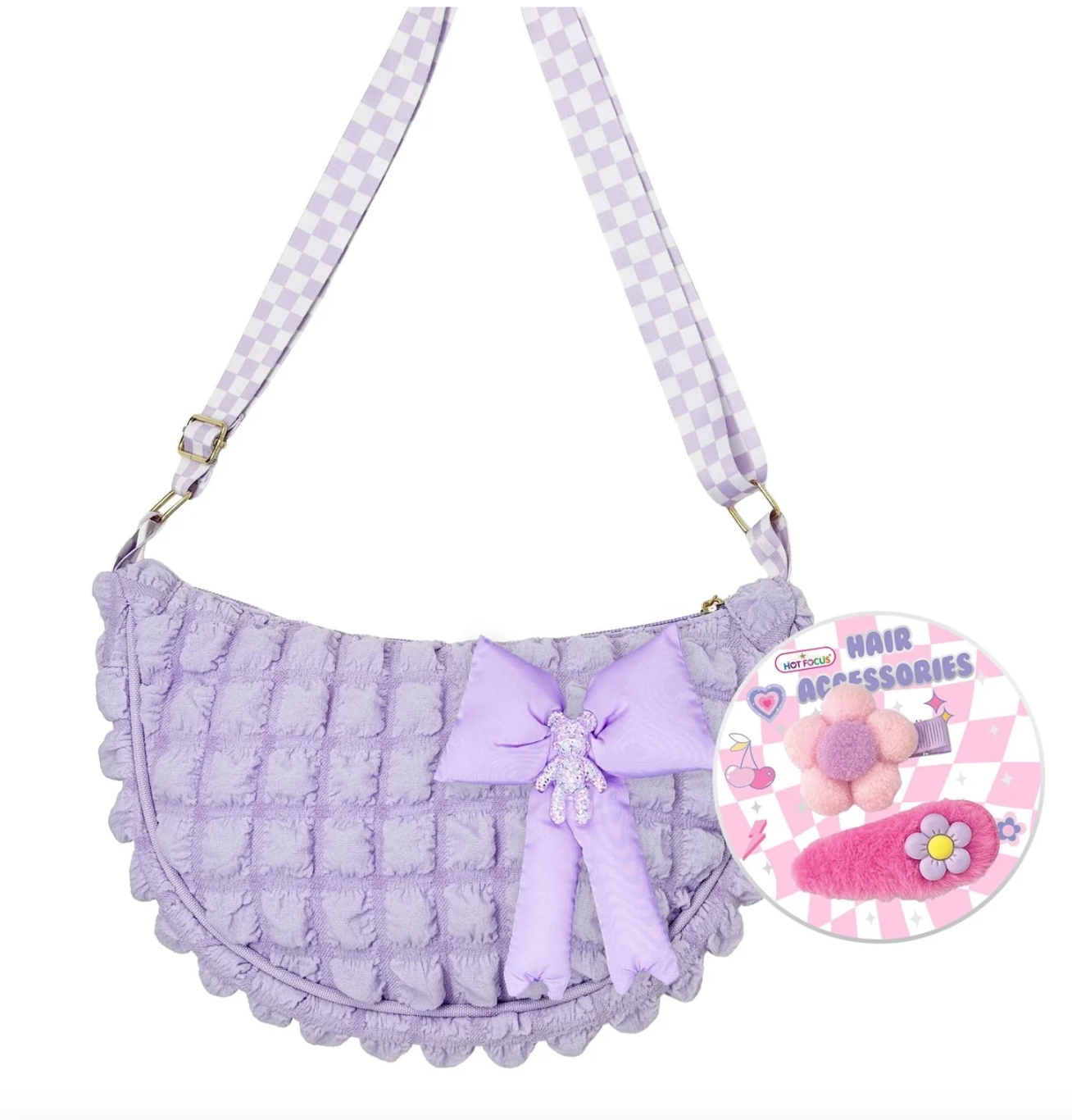 Puffer Crossbody, Purple - Magpies Paducah