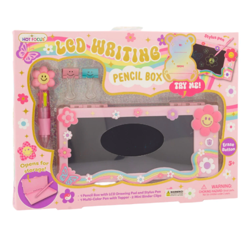 LCD Writing Board Pencil Box, Groovy Flower - Magpies Paducah