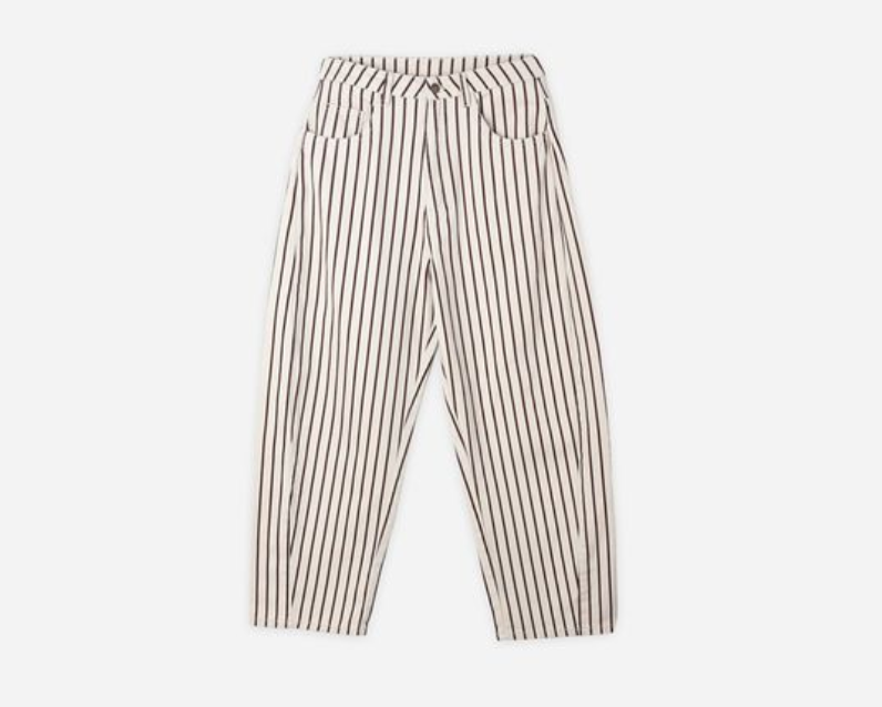 Barrel Pant, Burgundy Pinstripe - Magpies Paducah