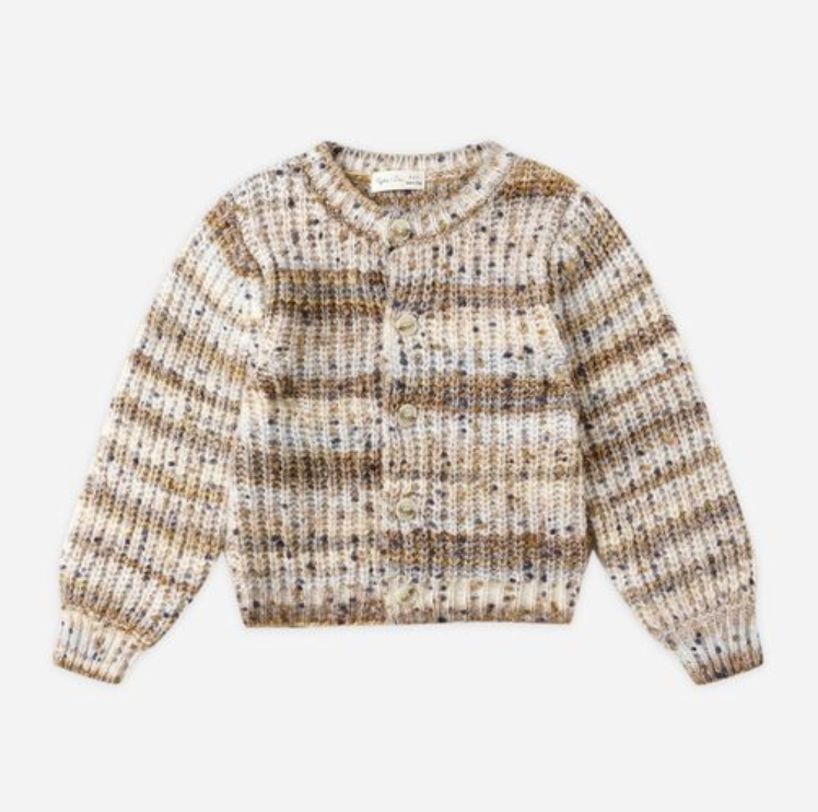 Cheyenne Cardigan, Stone Multi-Stripe - Magpies Paducah