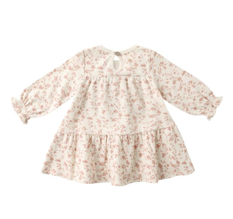Tiered Jersey Dress, French Garden - Magpies Paducah