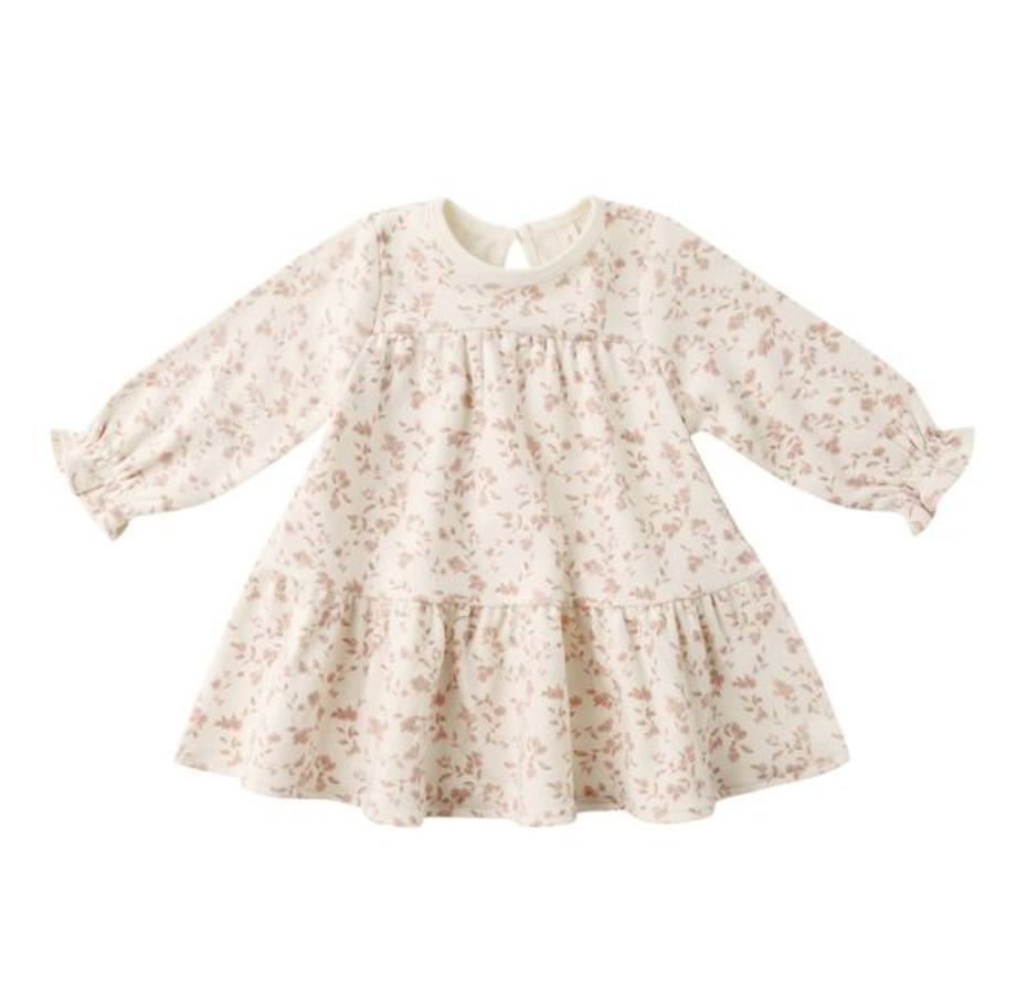 Tiered Jersey Dress, French Garden - Magpies Paducah