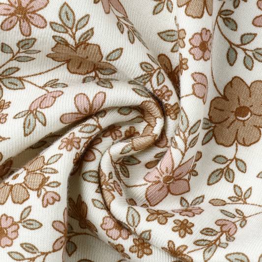 Bamboo Zip Footie, Bloom | 6-12m - Magpies Paducah