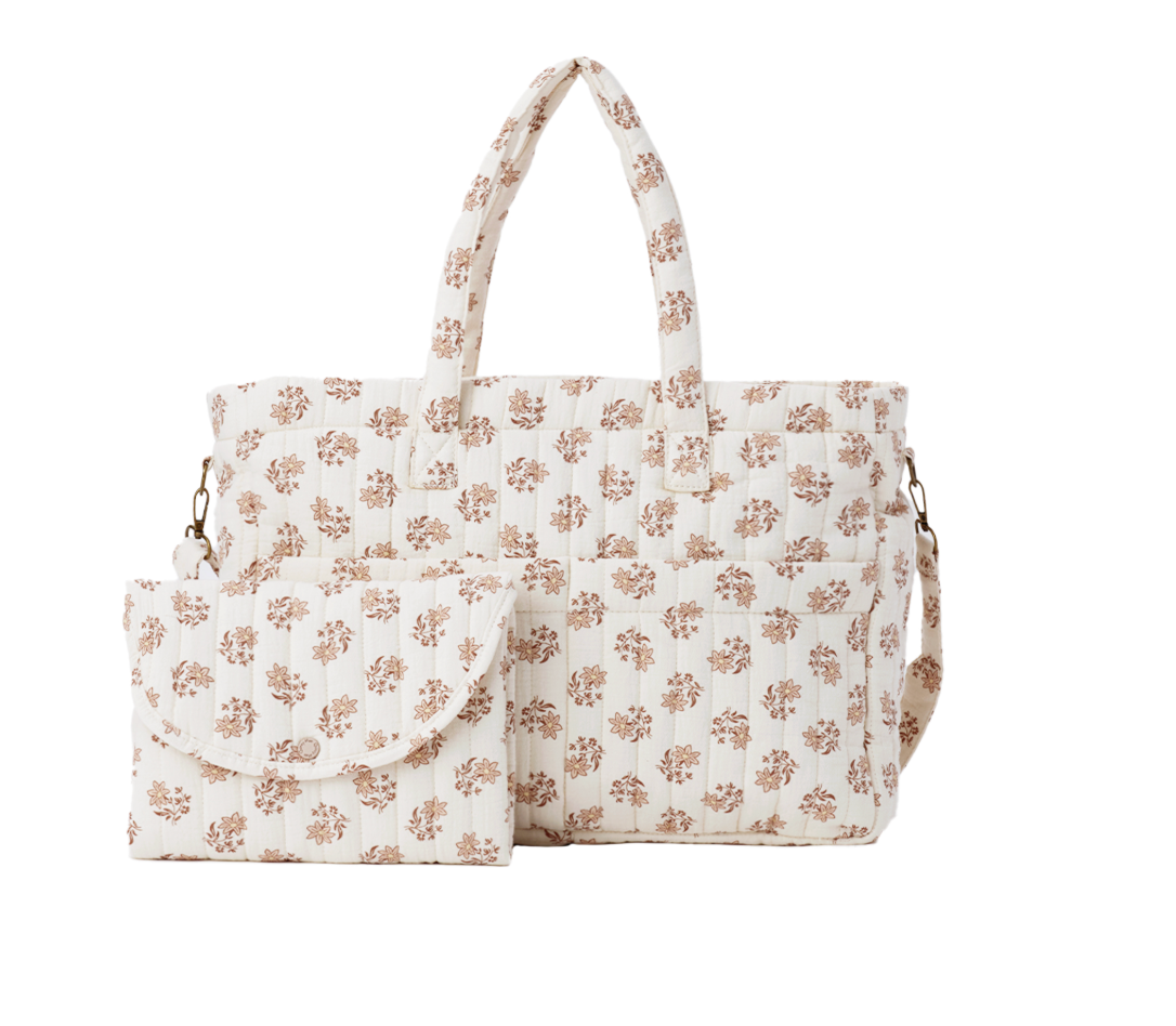 Diaper Bag + Changing Pad Set, Daylily - Magpies Paducah