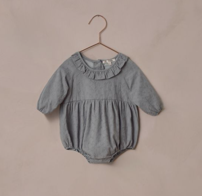 Adeline Romper, French Blue - Magpies Paducah