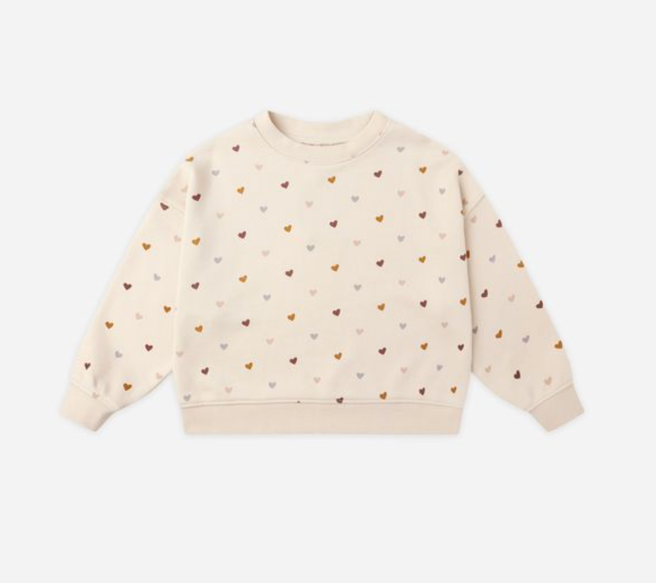 Boxy Pullover, Hearts - Magpies Paducah