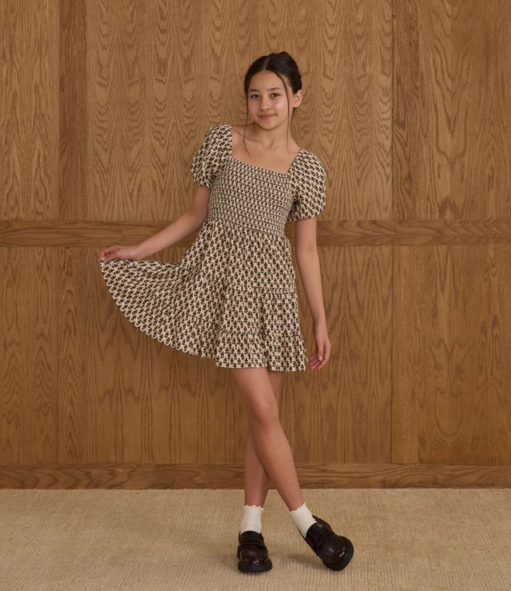 Teen Emily Dress, Harvest Floral - Magpies Paducah