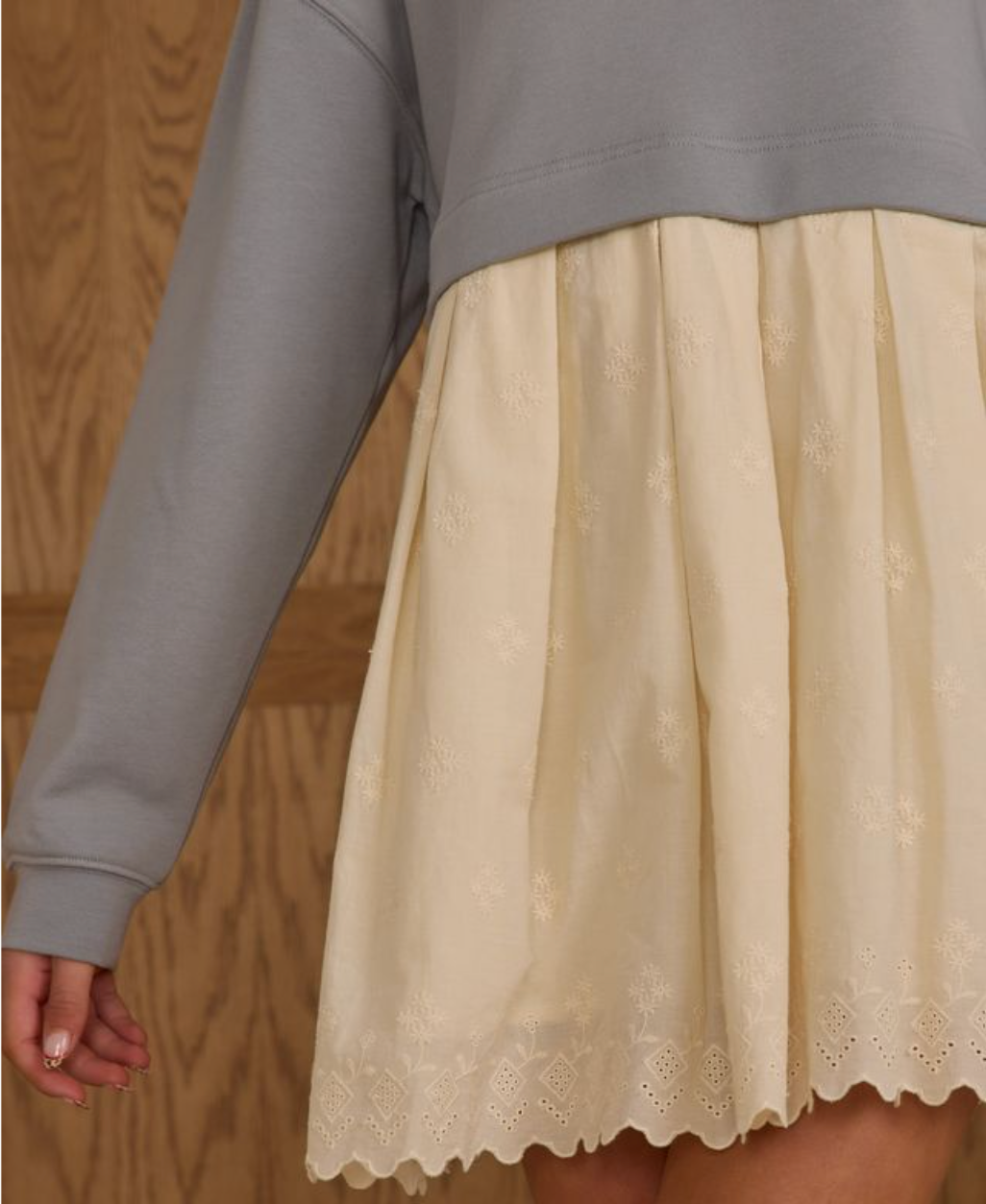 Teen Sweatshirt Dress, Dusty Blue - Magpies Paducah