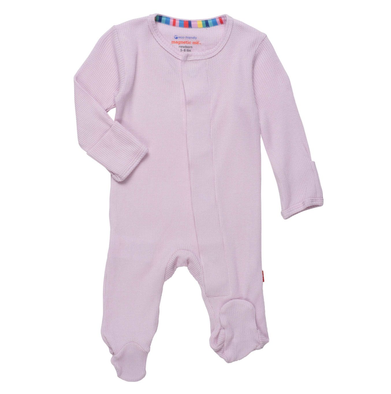 Waffle Modal Footie, Lilac Snow - Magpies Paducah