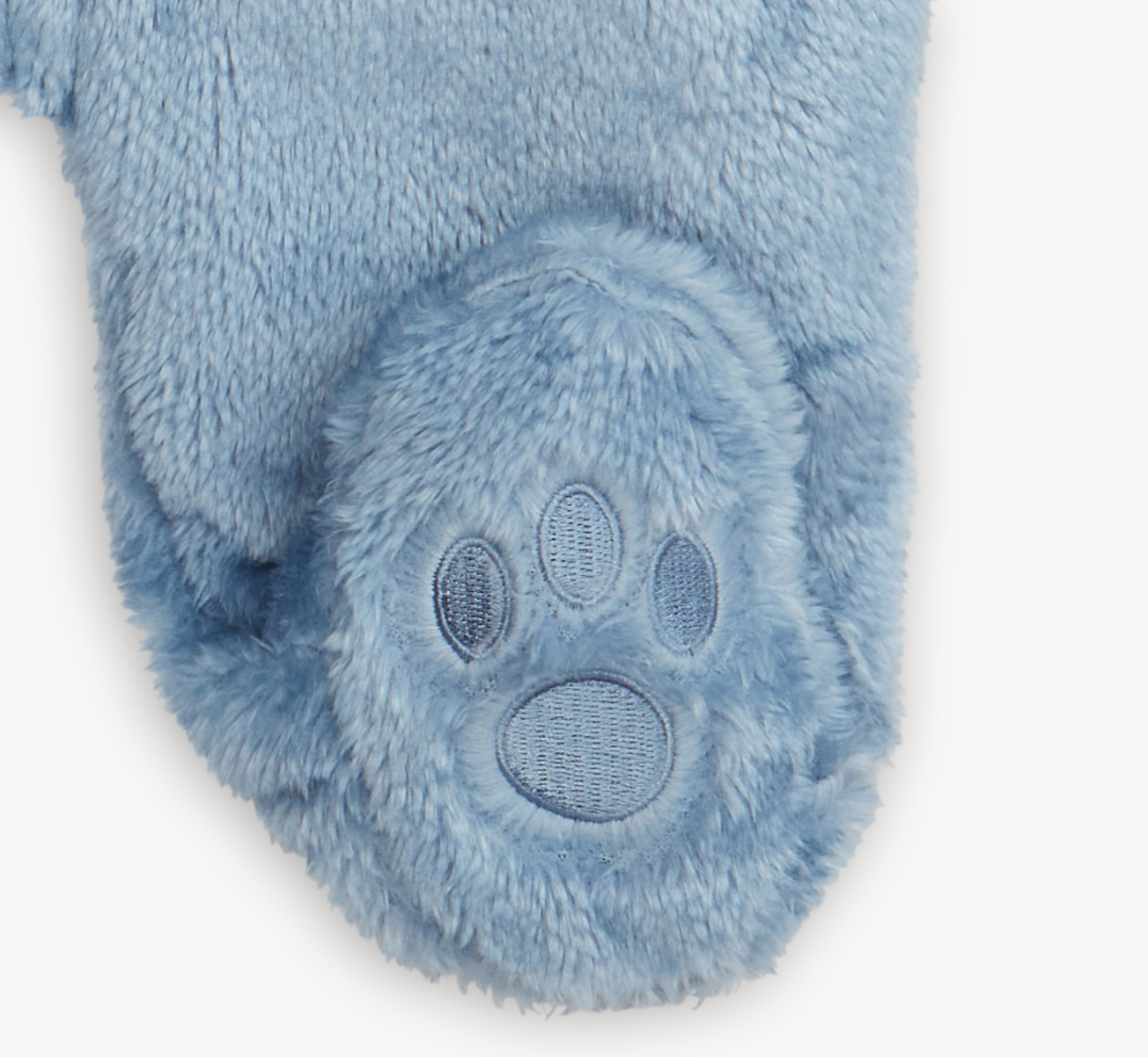 Mink Bear Footie, Winter Sky - Magpies Paducah