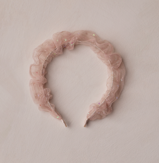 Gathered Headband, Rose - Magpies Paducah